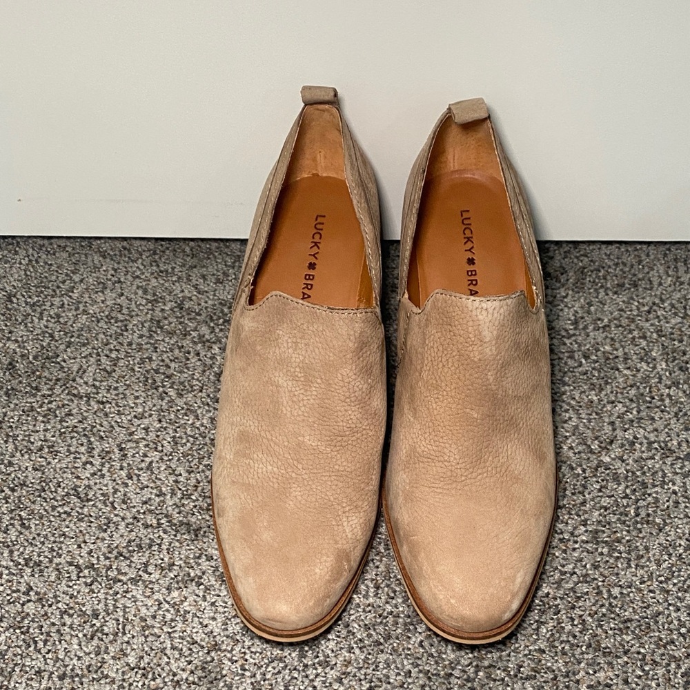 Lucky Brand Beige Heeled Boots